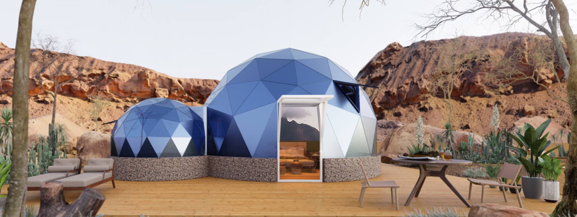 平和县球形智能光伏玻璃星空房